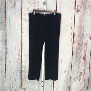 Marithe + Francois Girbaud black high rise straight crop ankle leg pants